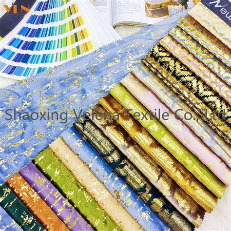 High Quality Luxury Holland Plush Velvet Dyeing With Shiny Foil