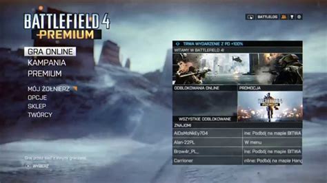 Battlefield 4 Konkurs I Open Lobby Youtube