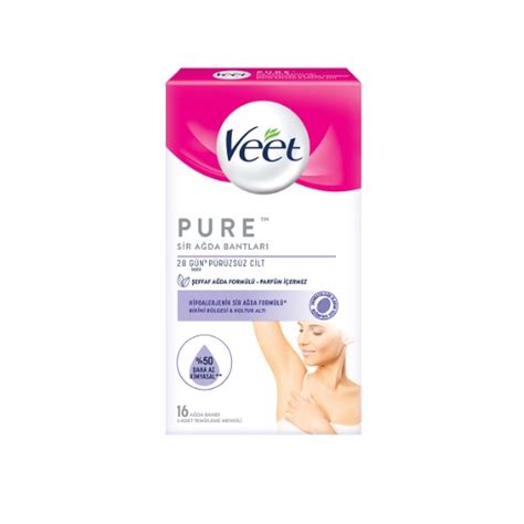 Veet Pure Hipoalerjenik Sir Ağda Bantları Koltukaltı Bikini Bölgesi Denebunu