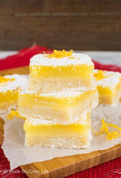 The Best Lemon Bars Recipe A Sweet Shortbread Cookie Crust Gives A Fun Sweet Twist To The