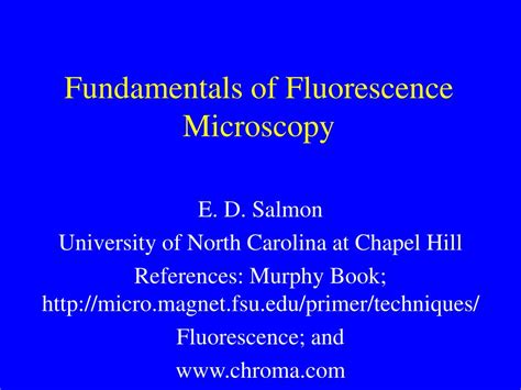 Ppt Fundamentals Of Fluorescence Microscopy Powerpoint Presentation