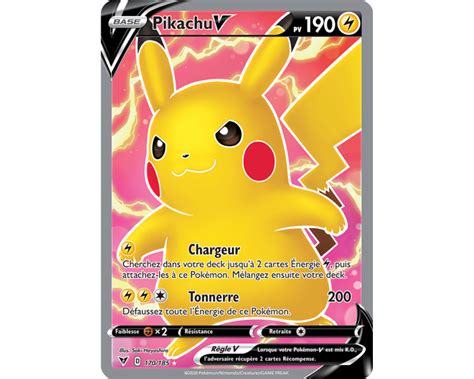 Arriba Imagen Carte Pokemon Rare Pikachu Fr Thptnganamst Edu Vn