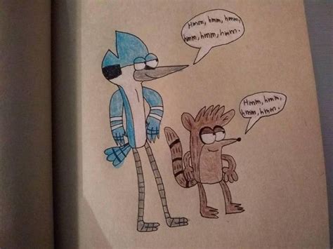 Mordecai And Rigby Saying Hmm Hmm By Smashgamer16 Clarence Cartoon