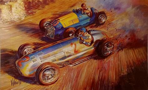 Formula One - Juan Manuel Fangio - Artwork - Catawiki