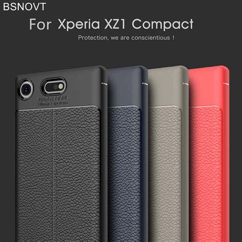 For Sony Xperia XZ1 Compact Case Soft Leather Style Anti knock Phone ...