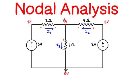 Nodal Analysis For Circuits Explained Youtube