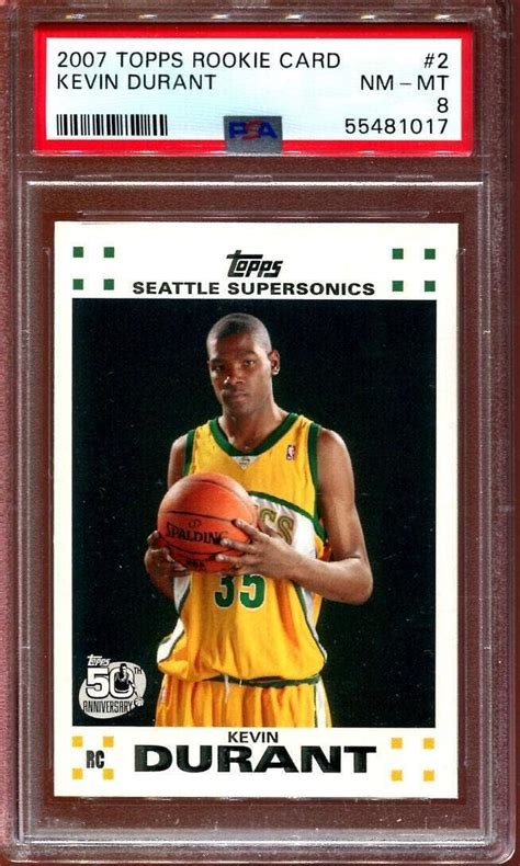 Amazon Topps Rookie Card Kevin Durant Rc Supersonics Psa