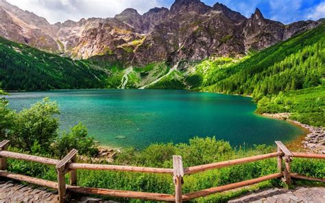 Обои на рабочий стол Morskie Oko Sea Eye Tatra Mountains Tatra