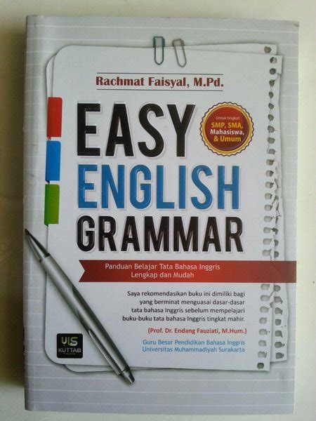 Jual Buku Easy English Grammar Panduan Belajar Tata Bahasa Inggris Di