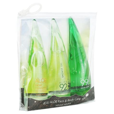 Holika Holika Jeju Aloe Face And Body Care Set Mini 55ml X 3Unidades