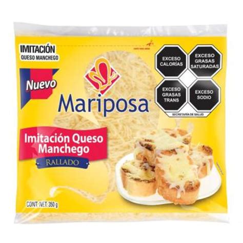 Queso Tipo Manchego Mariposa Rallado 350 G Walmart