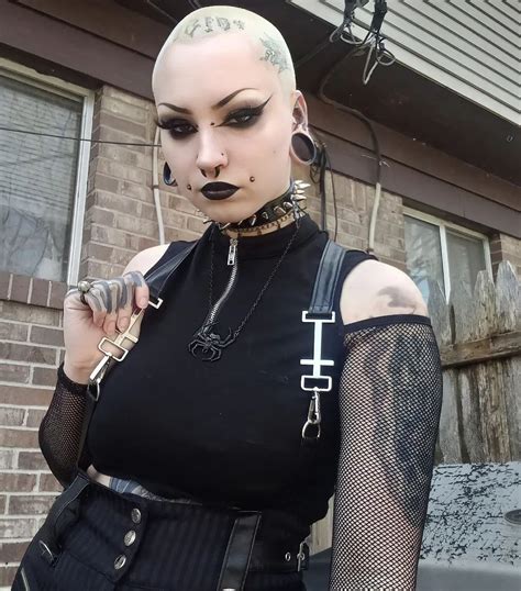 Pin By Luksus Torsk On Goth Fashion Inspiration In 2023 Goth Outfits Bald Girl Goth Fashion