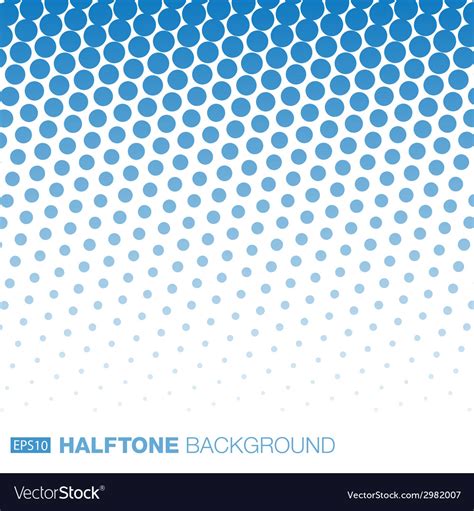 Abstract Blue Halftone Background Royalty Free Vector Image