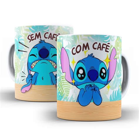 Caneca Stitch Lilo Disney Personalizada Ref Elo