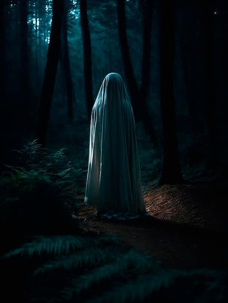 Premium Photo | Ghost forest night