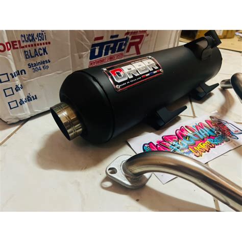 ORBR POWER PIPE HONDA CLICK 125 CLICK 150 STAINLESS TIP Shopee