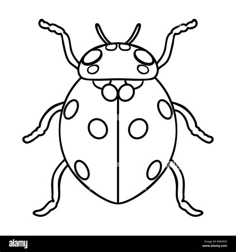 Ladybug Outline Clip Art