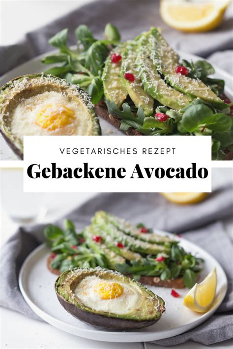 Fr Hst Ck Avocado Stulle Und Gebackene Avocado Mit Ei Frisch