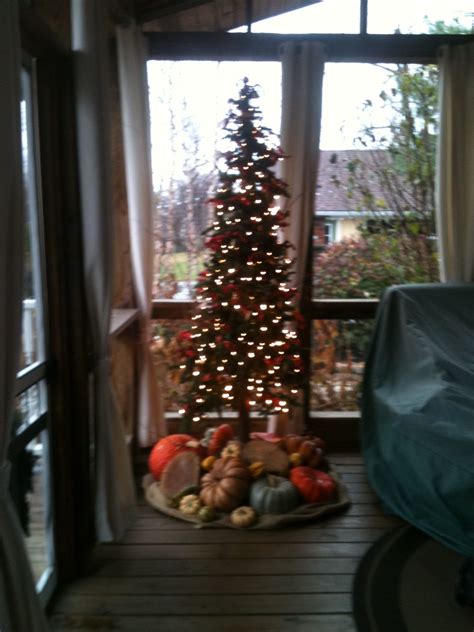 Screened Porch Christmas Tree Porch Christmas Tree Merry Christmas