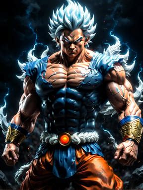 Premium Free Ai Images Goku In Mastered Ultra Instinct Form Standing