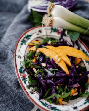 Red Cabbage And Mango Salad Anna S Eats