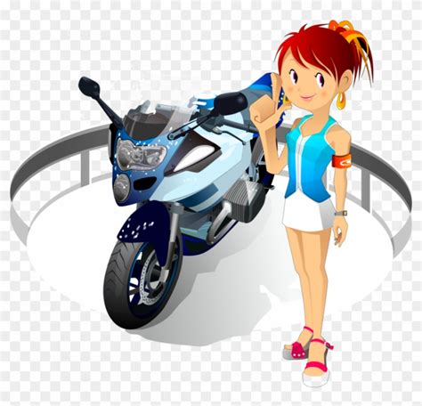 Free Motorcycle Harley Davidson Clip Art Cartoon Characters