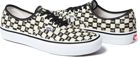 Supreme X Vans Checkers Collection Sneakersfr