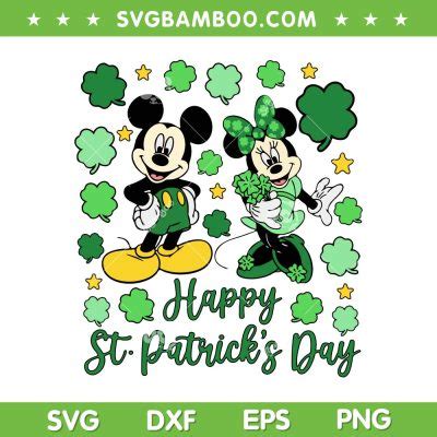 Mouse And Friends St Patricks Day 2023 SVG