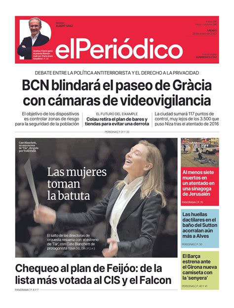 La Portada De El Peri Dico Del De Enero De