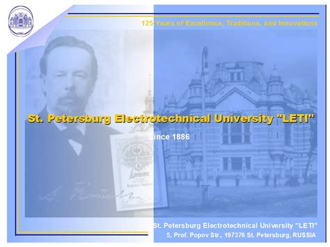 Saint Petersburg Electrotechnical University Leti Pdf