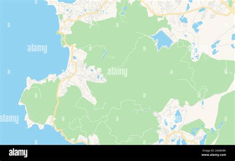 Printable Street Map Of Phuket Province Phuket Thailand Map Template