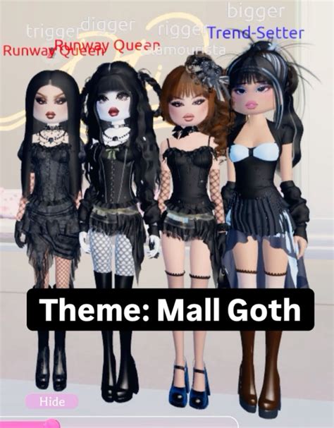 DTI DRESS TO IMPRESS ROBLOX GAME I OUTFIT INSPIRATION THEME MALL