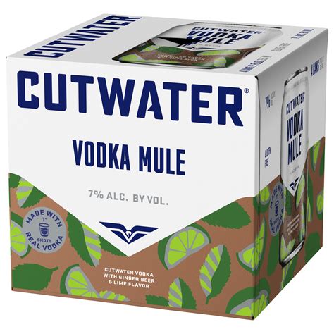 Cutwater Spirits Ginger Beer And Lime Flavor Vodka Mule 4 Pack 12 Fl Oz