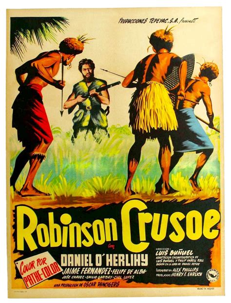 Cine Para Todos Los Gustos Robinson Crusoe 1954 Supervivencia México