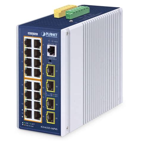 IGS-6325-16P4S Промышленный управляемый L3 коммутатор 16 портов 1Гб/с ...