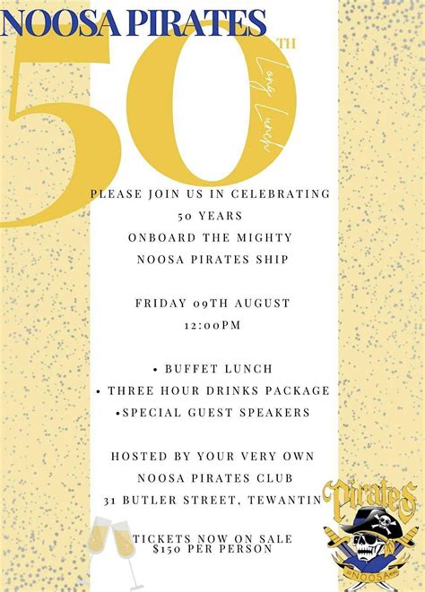 Noosa Pirates 50th Anniversary Long Lunch Noosa Pirates Rugby