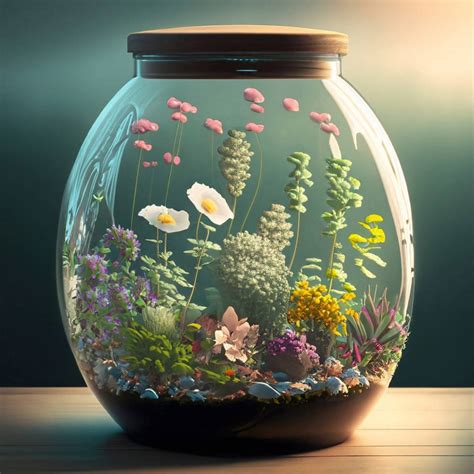 A glass jar terrarium (1) by FlowTV on DeviantArt