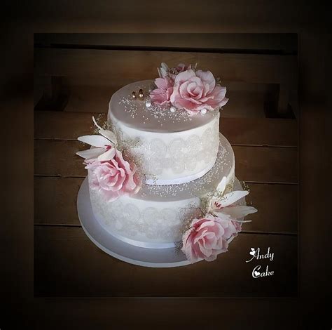 Wedding Cake Decorated Cake By Andycake Cakesdecor