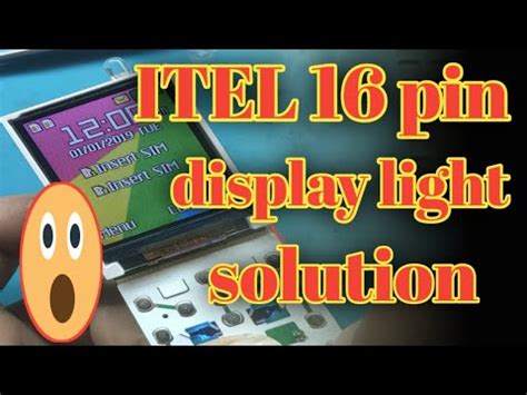 Itel Keypad Phone Pin Display Light Jumper Itel Mobile Lcd Light