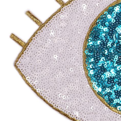 Eye Sequined Iron On Applique Patchpaillette Patchsequins Etsy