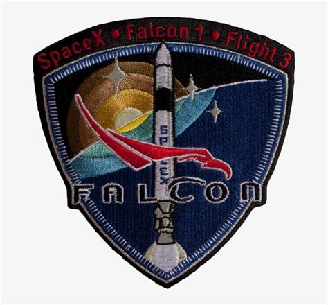 Spacex Mission Patch Falcon Flight Free Transparent Png Download Pngkey