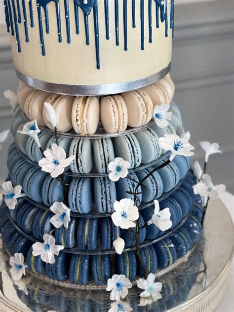 Wedding Cake And Macaron Tower 7Marvels Cakes Macarons