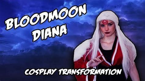 Blood Moon Diana League Of Legends Cosplay Make Up Tutorial Youtube