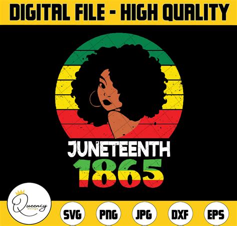 Retro Juneteenth Day 1865 Afro Melanin Black Women Svg Blac Inspire