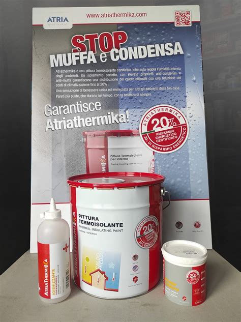 KIT ATRIATHERMIKA PITTURA TERMOISOLANTE PER INTERNI Colorificio Saccullo