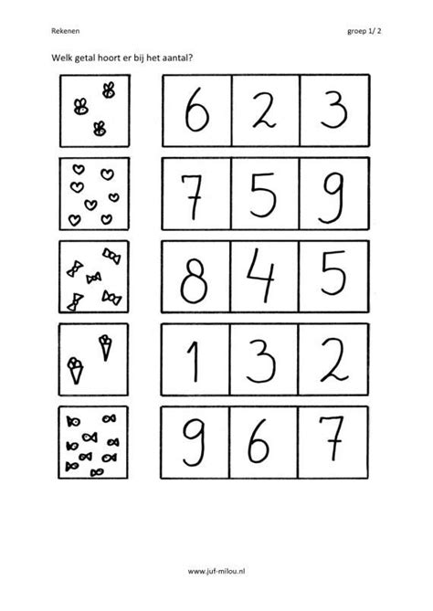 Citowerkbladen Rekenen Getallen Juf Milou Schoollessen