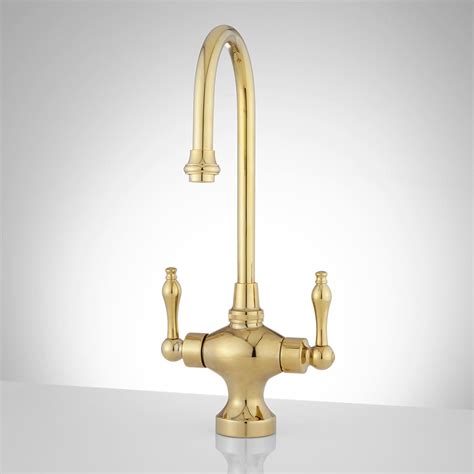 Isadora Single Hole Bar And Kitchen Faucet Polished Brass Brass Kitchen Faucet Kitchen