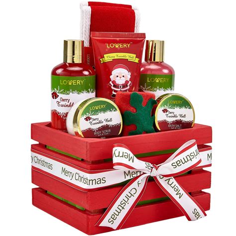 Bath And Body Christmas Gift Basket For Women And Men Cherry