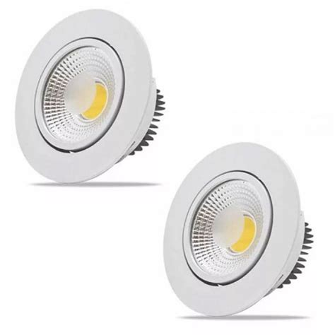 Spot Led Dicr Ica Cob W Direcion Vel Branco Quente Redondo Kit