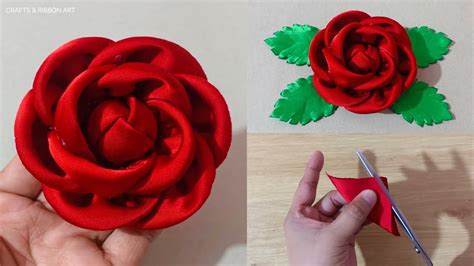 Diy How To Make An Adorable Fabric Rose Flower In Just Minutes